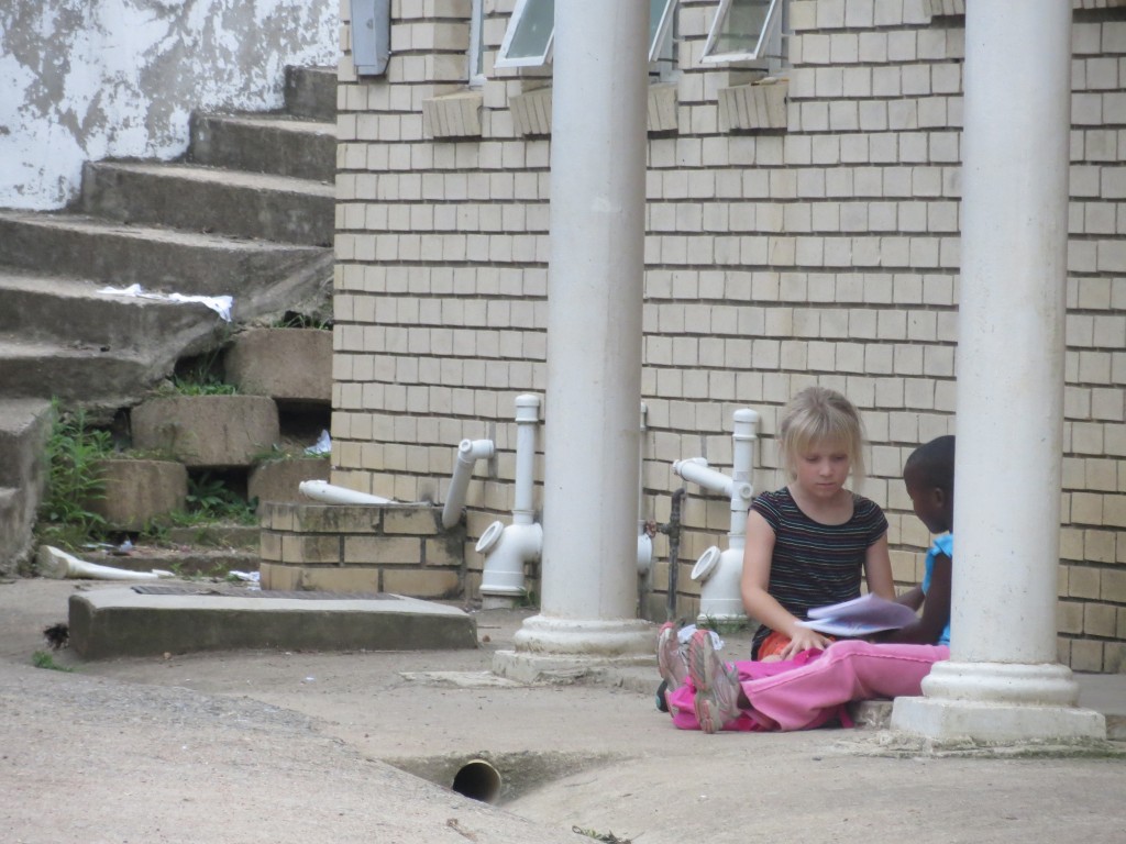 Z and new friend sharing a book Z and new friend sharing a book